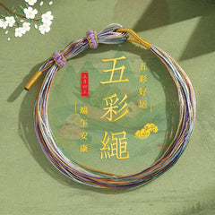 Dragon Boat Festival Five Color Handmade Woven Bracelet Handcrafted Jewelry 07FC0E-D4 - KOEEK
