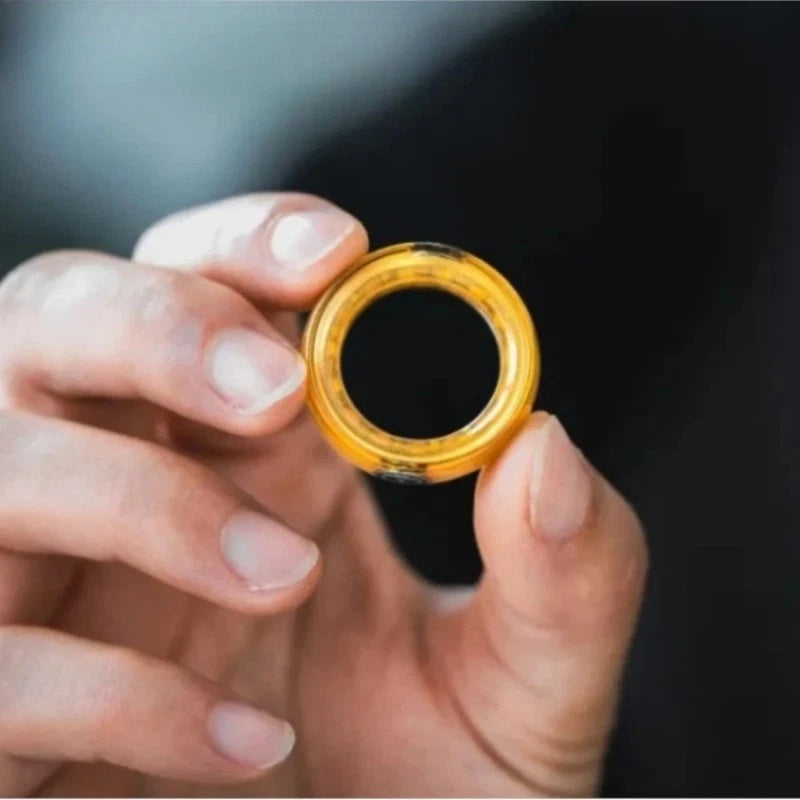LAUTIE Titanium Zirconium Alloy 17mm/18.5mm/20mm Mechanic-I Fidget Ring EDC Gift 07FC0E-D4 - KOEEK