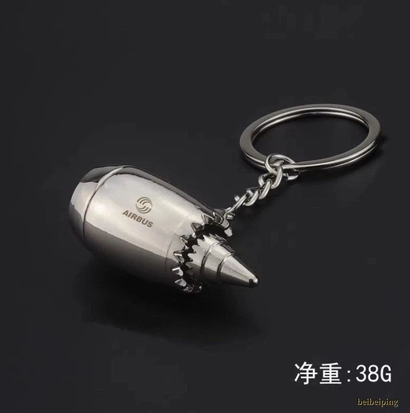 Boeing Airbus Ation Aircraft Engine Keychain Bag Pendant Creative Gift 07FC0E-D4 - KOEEK