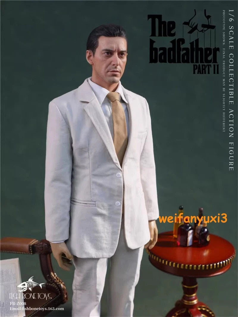 1/6 FISH BONETOYS FB-Z008 Michael Corleone 2nd Godfather Model 12" Statue Model 07FC0E-D4 - KOEEK