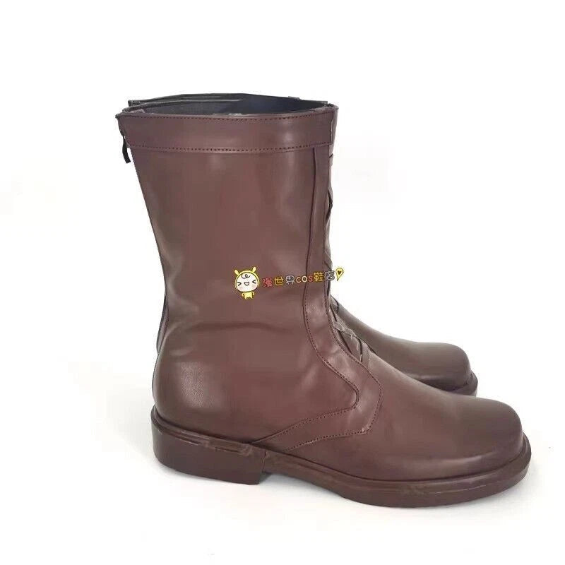 86- Eighty Six - Shinei·Nouzen Cosplay Anime PU Shoes Zip up Long Boots All Size 07FC0E-D4 - KOEEK