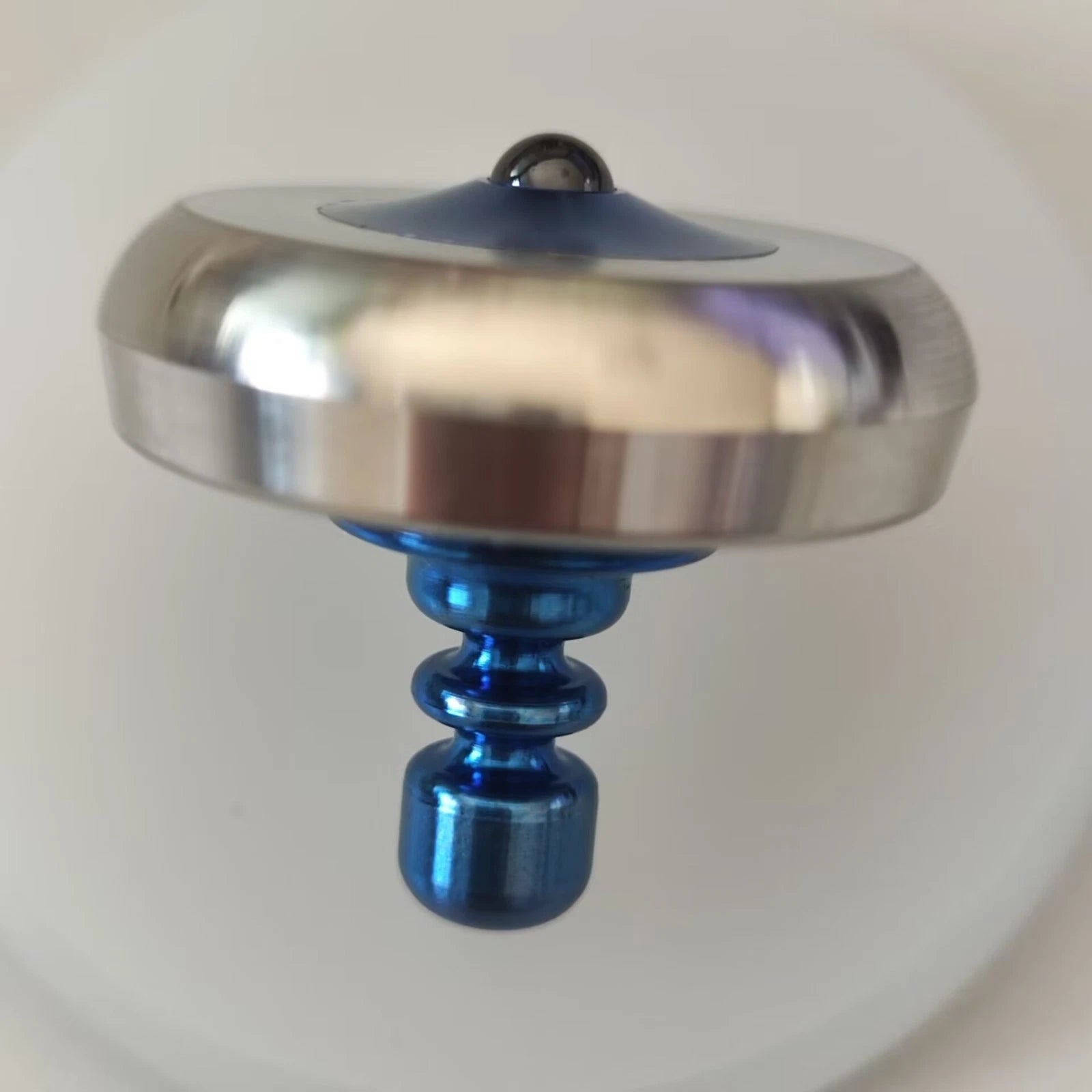 Titanium+Stainless Steel Spinning Top Finger Spinner Ceramic Bead Fidget EDC Toy 07FC0E-D4 - KOEEK