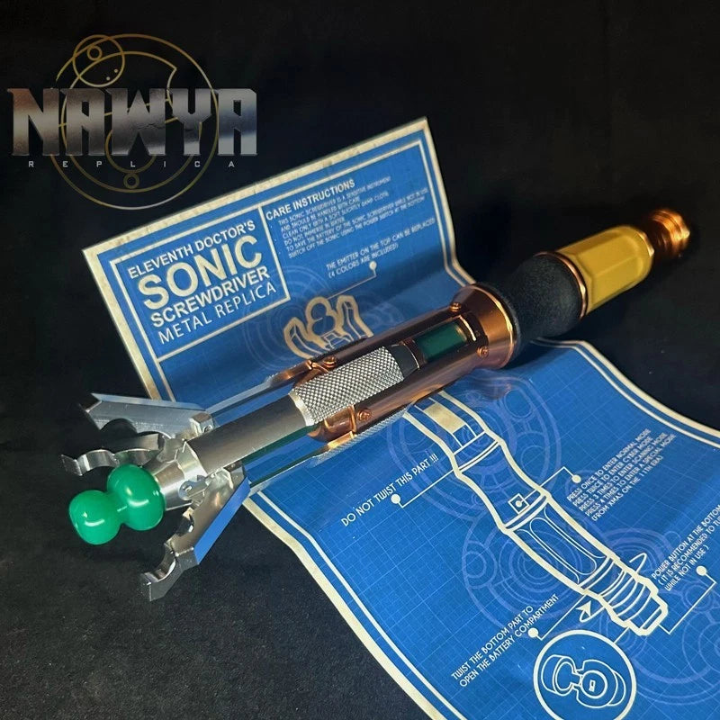 IN US NAWYA Doctor Who 11th Metal Sonic Screwdriver w/ LED Cosplay Prop Light up 07FC0E-D4 - KOEEK