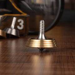 Stainless Steel Brass Spinning Top EDC Desktop Spinner Fidget Toy Stress Relief 07FC0E-D4 - KOEEK