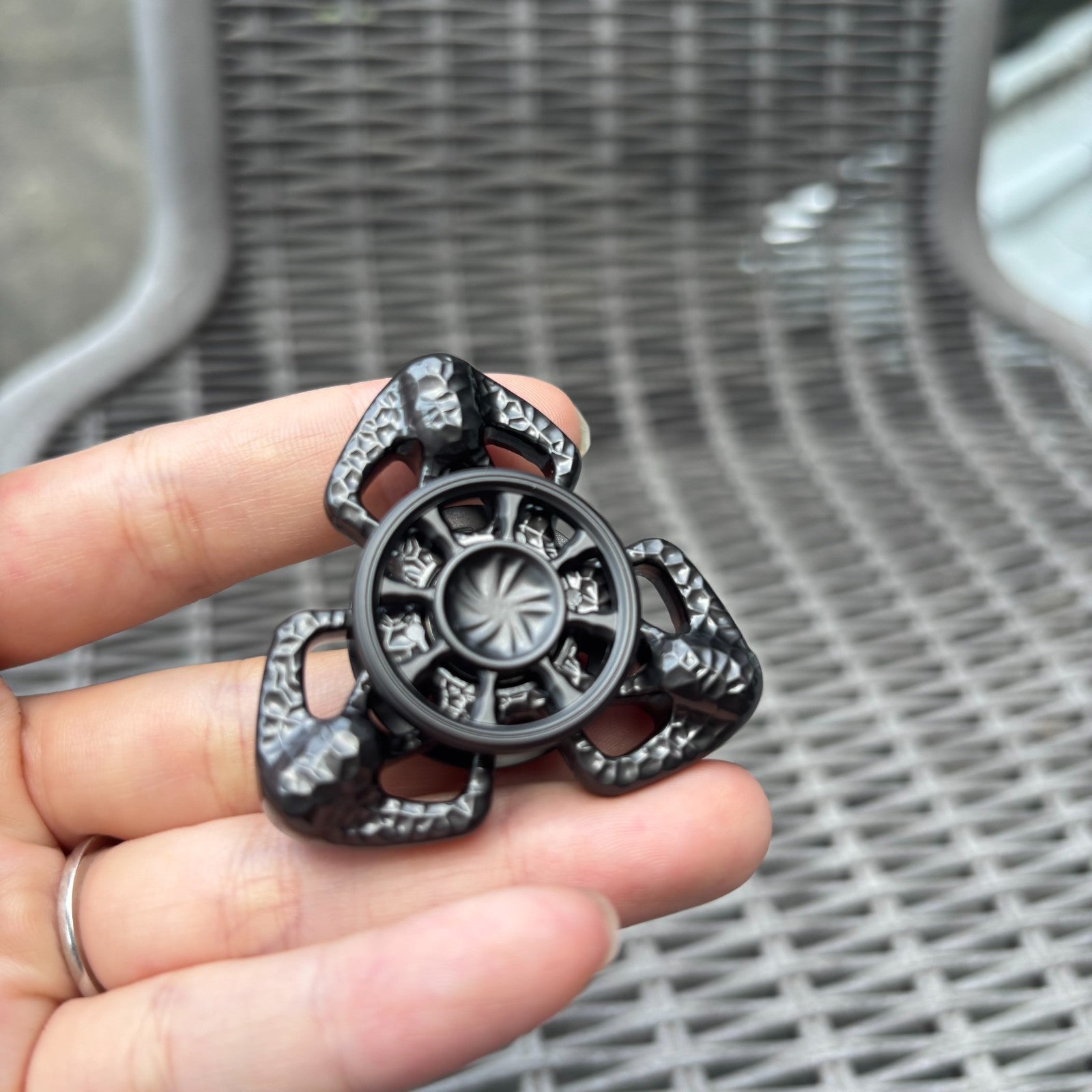 Fidget Spinner EDC Flame Butterfly Hand Spinner Stress Relief Toy Anxiety Toys 07FC0E-D4 - KOEEK