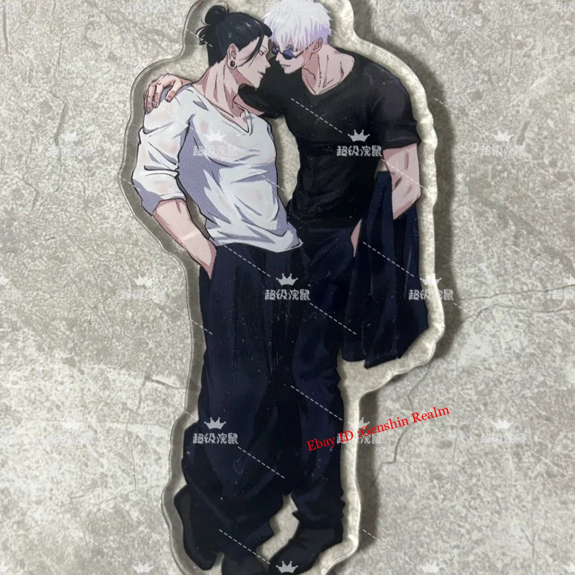 Anime Jujutsu Kaisen Satoru Gojo Phone Booth Scene Desktop Stand Figure Decor 07FC0E-D4 - KOEEK