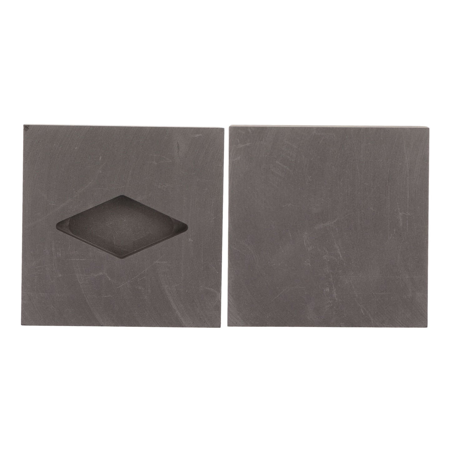 new Graphite Crucible Rhombus Shape Metal Refining Scrap Melting Ingot 50 X 50 X HGF koeek - KOEEK