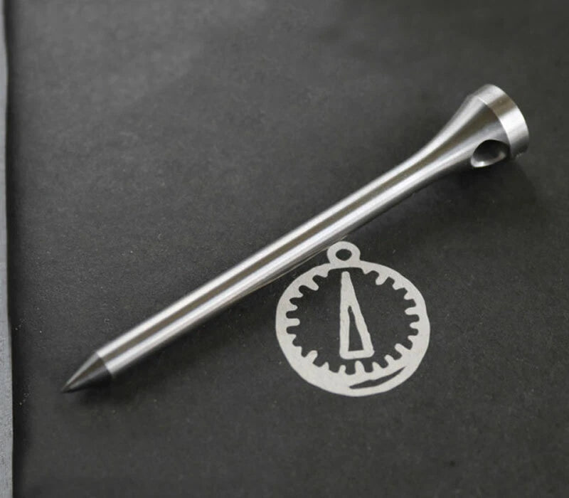 EDC PTS Professional Tee Solid Titanium Alloy Golf Tee 2 3/4" 70mm Keychain Tool 07FC0E-D4 - KOEEK