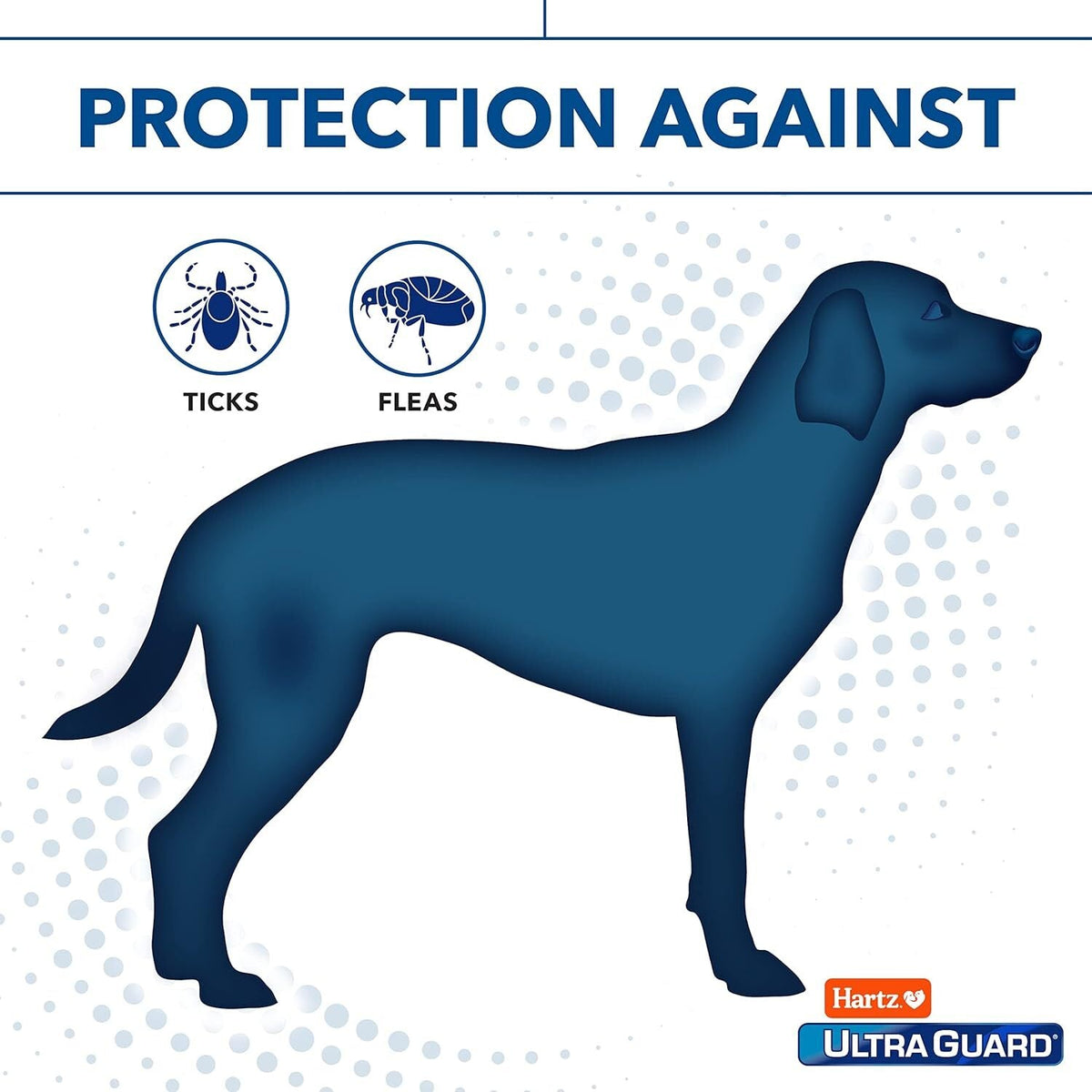 new Hartz UltraGuard Flea & Tick Collar for Dogs and 26 Inch (Pack of 1), White HARTZ - KOEEK