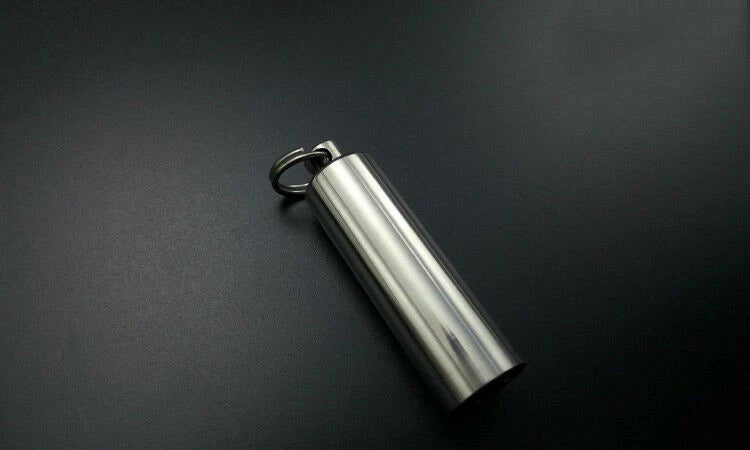 Titanium Alloy Waterproof Case Container Medicine Box Storage Pendant EDC Tools 07FC0E-D4 - KOEEK