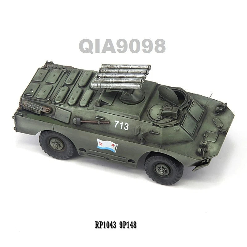 1:72 Scale Russian Marine Corps BRDM-2 9P148 Armored Vehicle Green Model 07FC0E-D4 - KOEEK