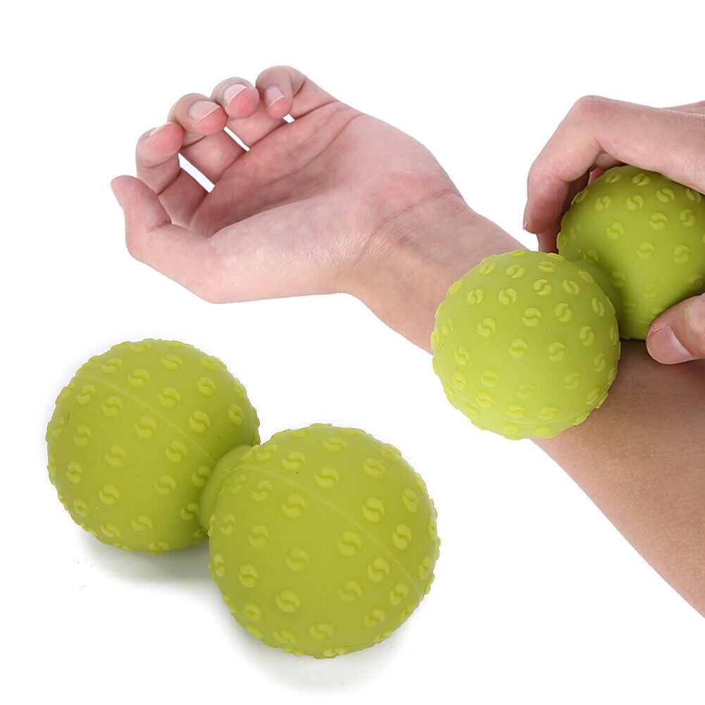 new Double Massage Ball Back Shoulder Release Deep Tissue Massage Ball(Green ) HGF koeek - KOEEK