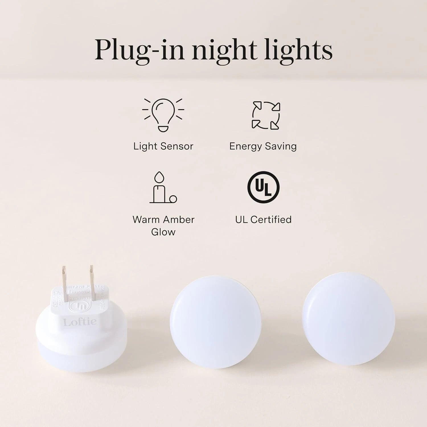 Night Light Wall Plug - 0.5W Socket Night Light - Warm Amber Glow 07FC0E-D4 - KOEEK