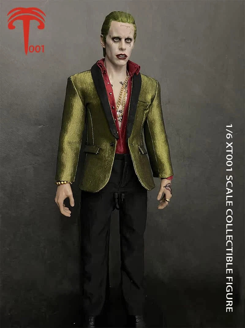 XT001 1:6 Joker Jared Leto Grey Suit Set 12inch Male Action Figure Doll Toy Gift 07FC0E-D4 - KOEEK