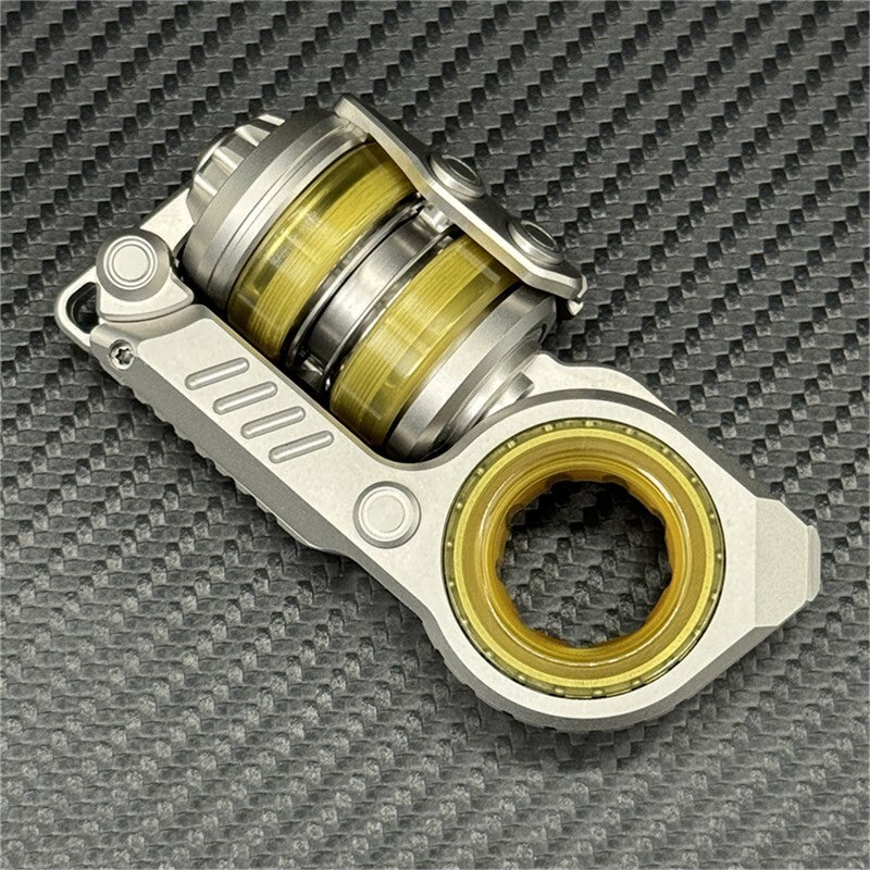 Novel and Cool EDC Fidget Toys Fashion Stainless Steel Fidget Ring Fidget slider 07FC0E-D4 - KOEEK