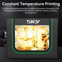 new 3D Printer Enclosure for A1 580 * 580 * 800MM with Fiberglass Rod 07FC0E-D4 - KOEEK