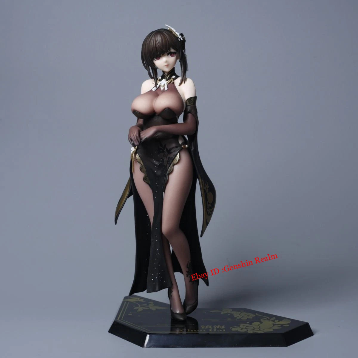 Anime Azur Lane ROC Chen Hai Cheongsam 1/7 Pvc Figure Model Collectible 07FC0E-D4 - KOEEK