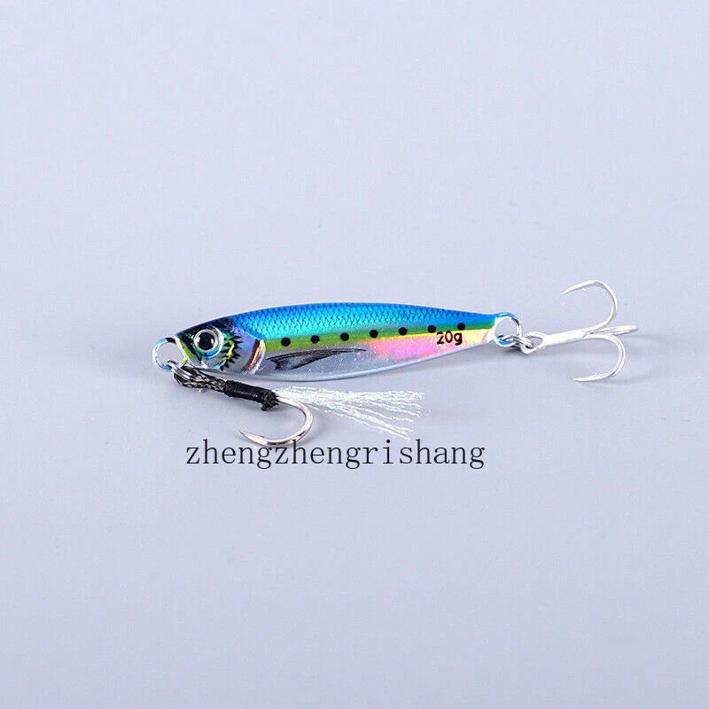 6PCS Metal Jigs Offshore Micro Butterfly Fishing Lure For Tuna Snapper 7g -80g 07FC0E-D4 - KOEEK