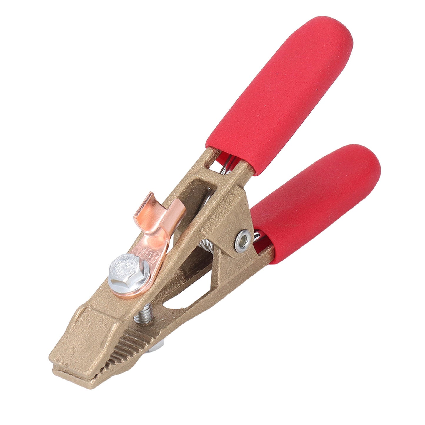 new A Shape Earth Wire Clamp Brass Grounding Clamp Argon Arc Welding Pliers 260A koeek - KOEEK