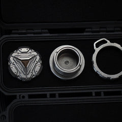 Hot Titanium Alloy Pill Container Case Holder Box Necklace Pendant Spinning Top 07FC0E-D4 - KOEEK