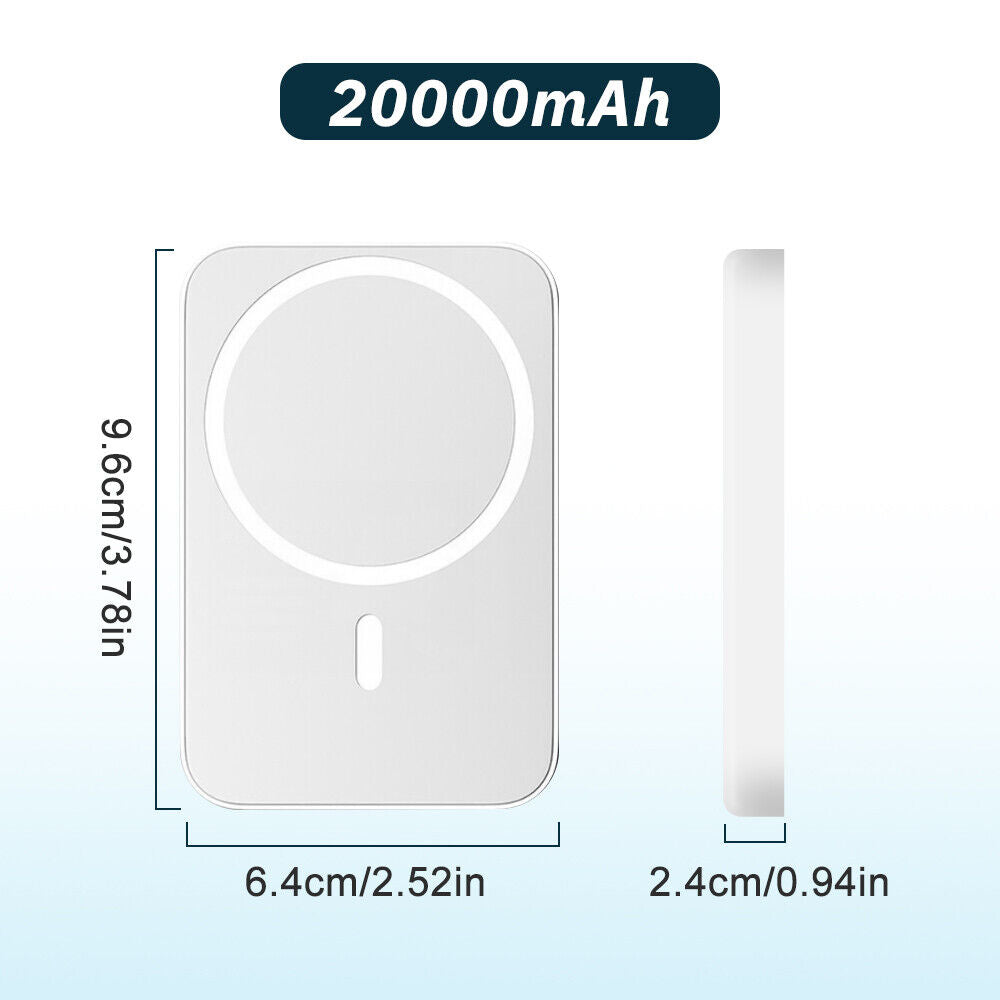 ny 20000mAh magnetisk lader Inalambrico Banco De Energía Para Apple IPhone 15 14