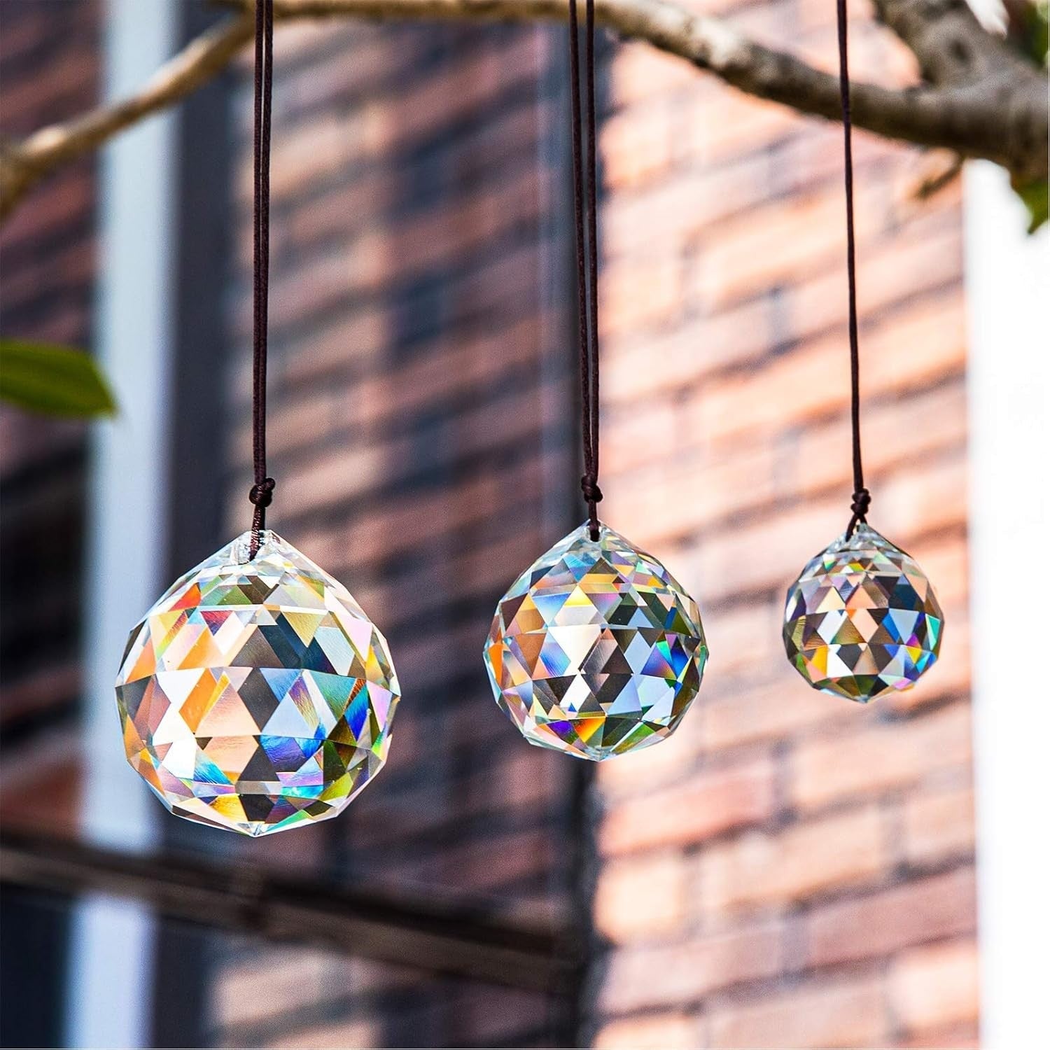 new H&D HYALINE & DORA 30/40/50mm Faceted Suncatcher Crystal 30-40-50mm, Clear 1* H&D HYALINE & DORA - KOEEK