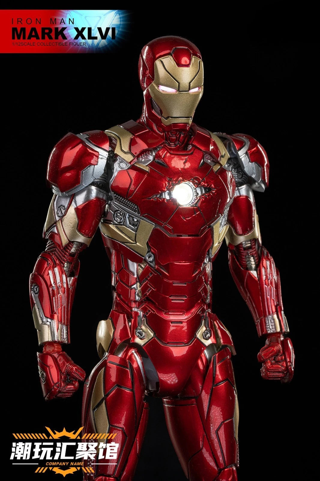 Comicave CS Iron Man MK46 Metal Alloy Action Figure 1/12 Light Model In Box 16cm COMICAVE - KOEEK