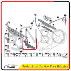 For BMW F07 (2009-2017) Left Headlight Support Bracket 51647200777 07FC0E-D4 - KOEEK