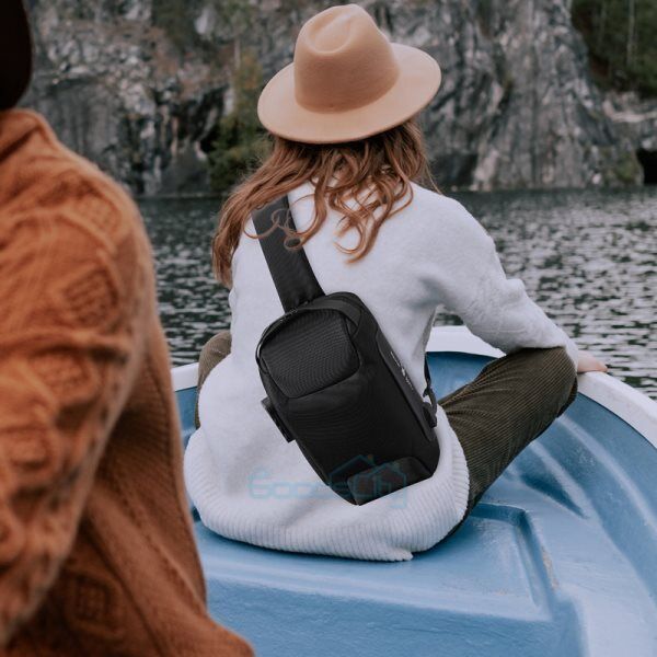 ny Bandolera Para Hombre Mochila er Bolso de Hombro Impermeable Con Puerto USB