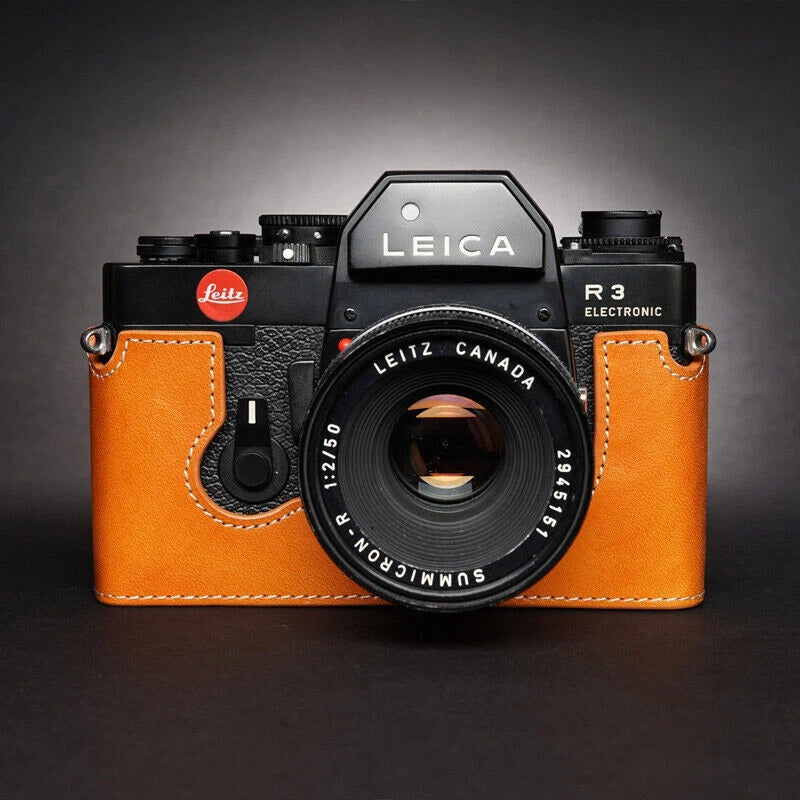 Leica R3 Camera Half Case Retro Cover Handmade  Leather Insert Case 07FC0E-D4 - KOEEK
