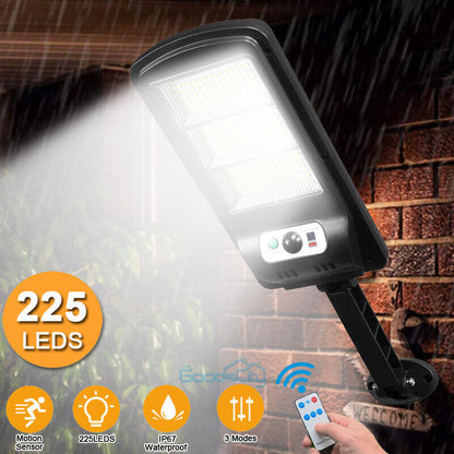 new Commercial Solar Street FloodLight LED Light Outdoor Area Dusk To Dawn Wall Lamp