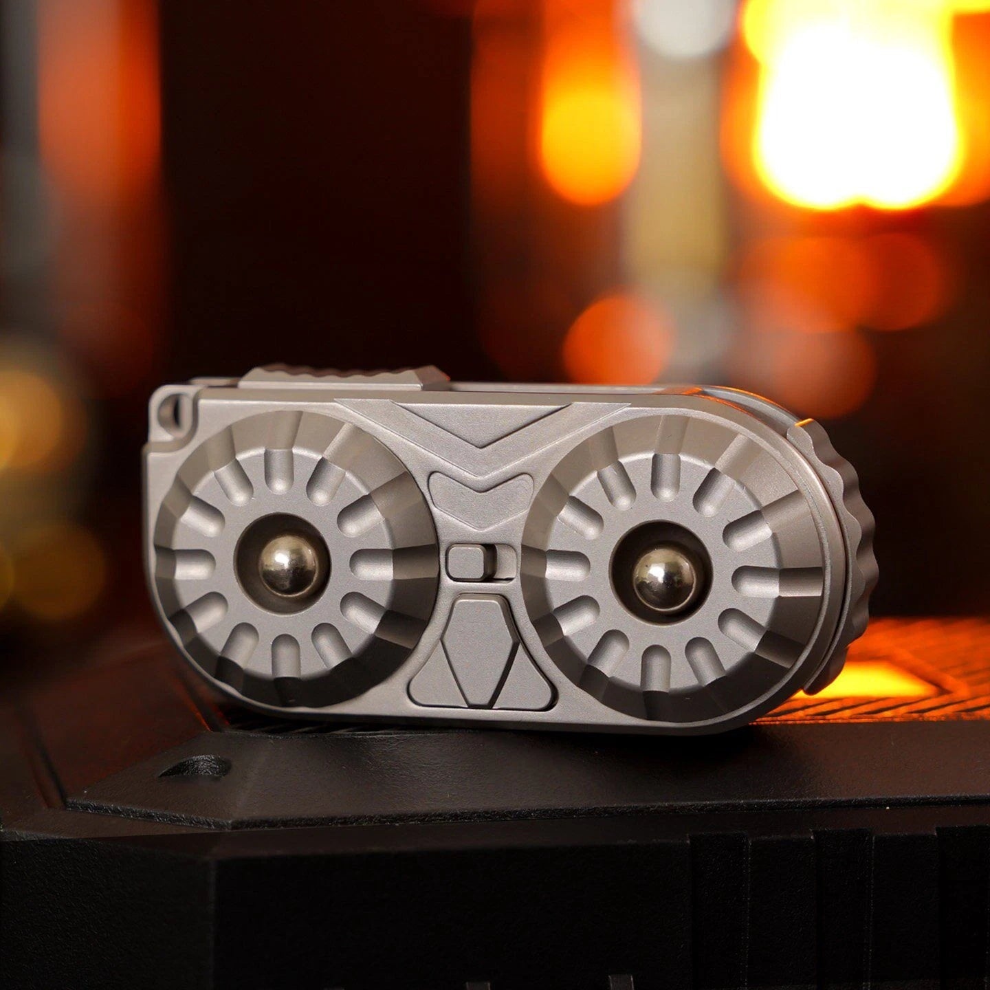Owl Stainless Steel EDC Push Slider Fidget Toy, Anxiety Stress Relief 07FC0E-D4 - KOEEK