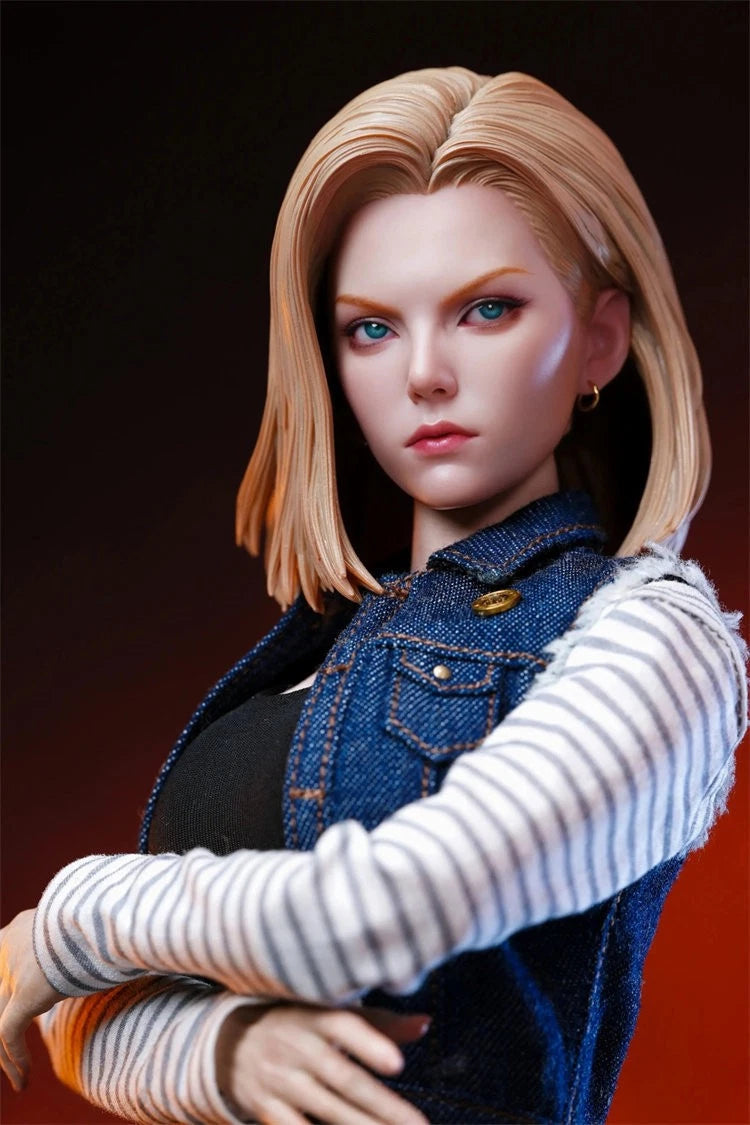 ARTISAN 1/6 Dragon Ball Android 18 Mecha Maiden Demon Hair Version Action Figure 07FC0E-D4 - KOEEK