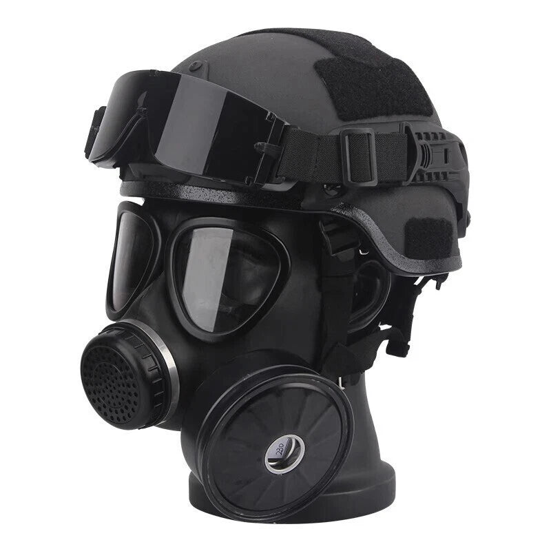MICH Riot Helmets Gas Masks Goggles Field Combat Tactical Helmet Suit Outdoor 07FC0E-D4 - KOEEK