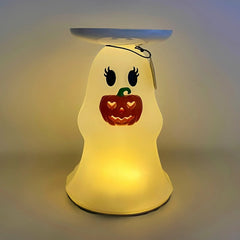 ! NIB Bath and Body Works Light-up Ghost Pedestal 3-Wick Candle Holder! 07FC0E-D4 - KOEEK