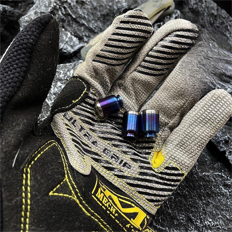 Titanium Alloy Knife Lanyard Bead Bottle Shape Paracord End Pendant Zip Pull EDC 07FC0E-D4 - KOEEK