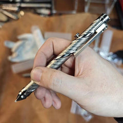 Titanium Alloy Bolt Pen Writing Mechanical Ballpoint Pen Outdoor EDC Multi-Tool 07FC0E-D4 - KOEEK