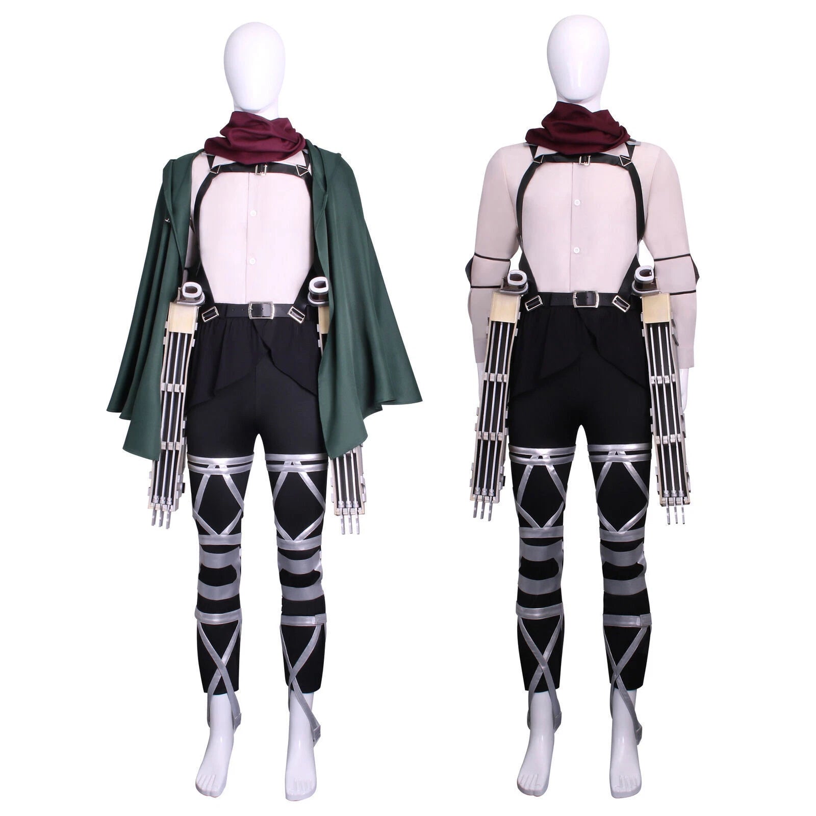 Attack on Titan Wings of Freedom Cosplay Mikasa·Ackerman Levi·Ackerman Outfits 07FC0E-D4 - KOEEK