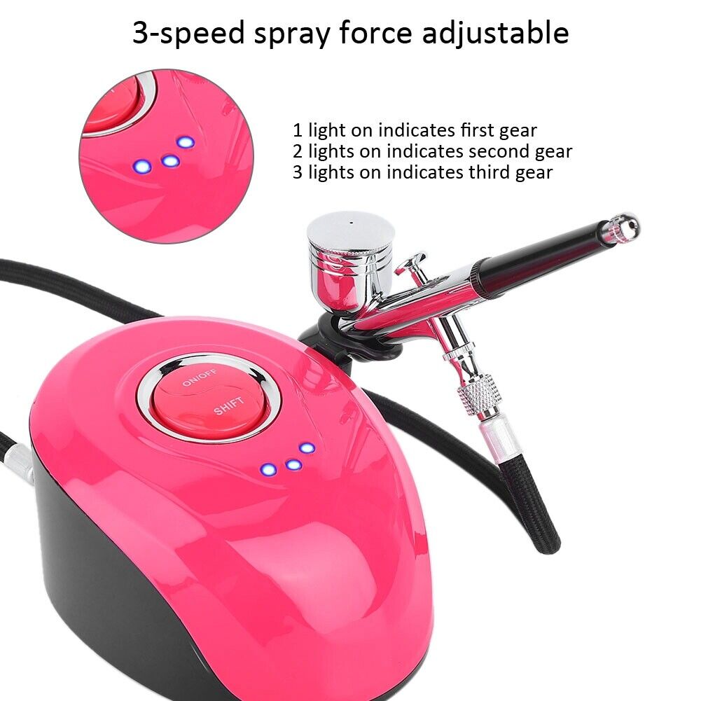 ny Moisturizing Oxygen Sprayer Machine Kompressor Device Pink EU