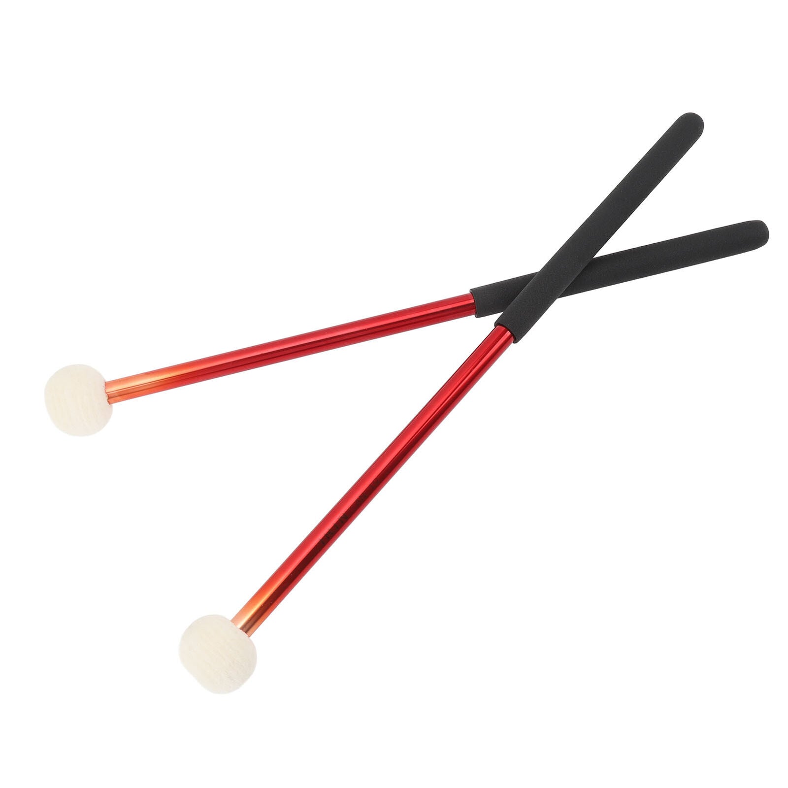 new 1 Pair Timpani Mallets Soft Felt Head Rubber Handle Percussion Drumsticks koeek - KOEEK