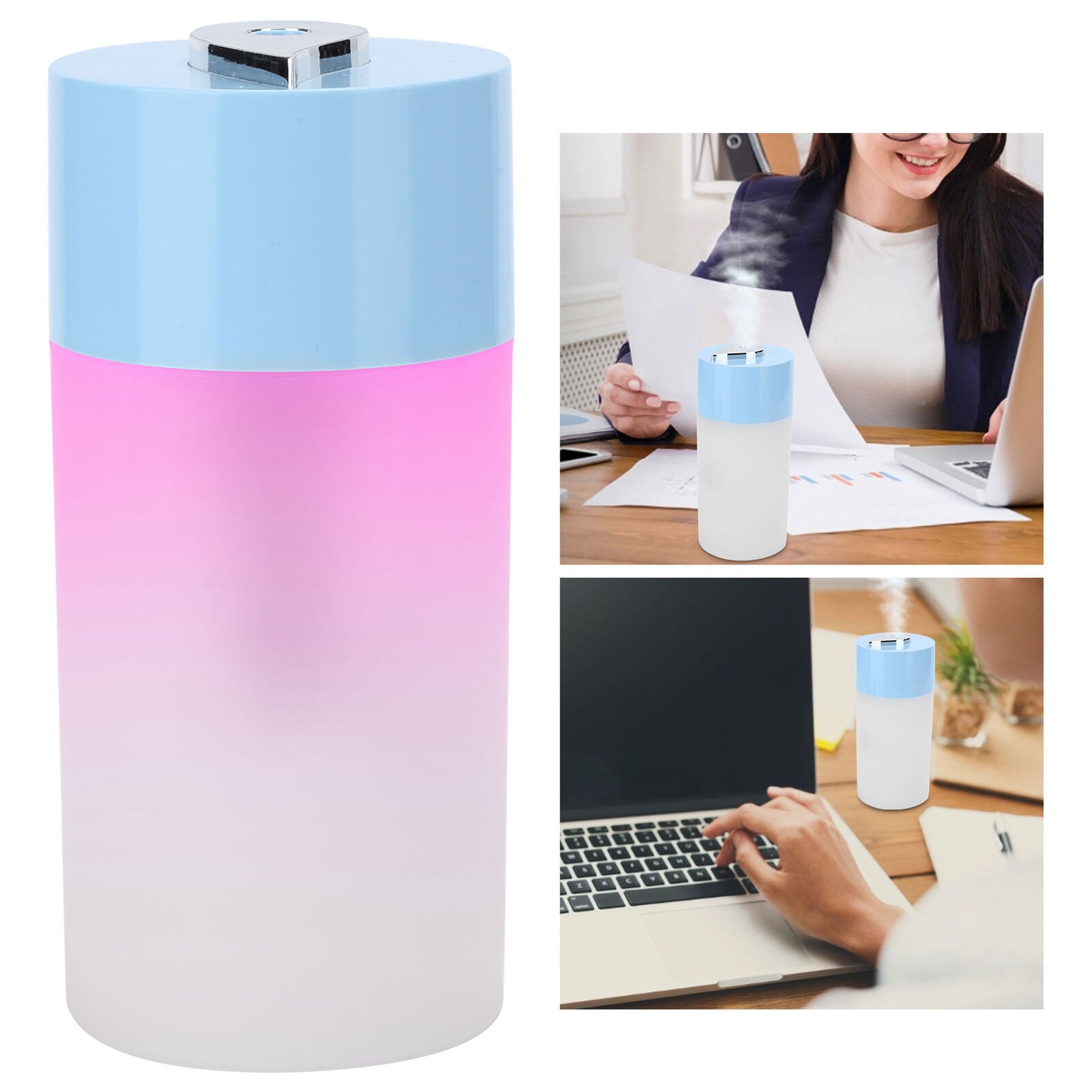 new Humidifier Air Humidifier Noiseless Capacity Essential Oil Diffuser (Bleu ) HGF koeek - KOEEK