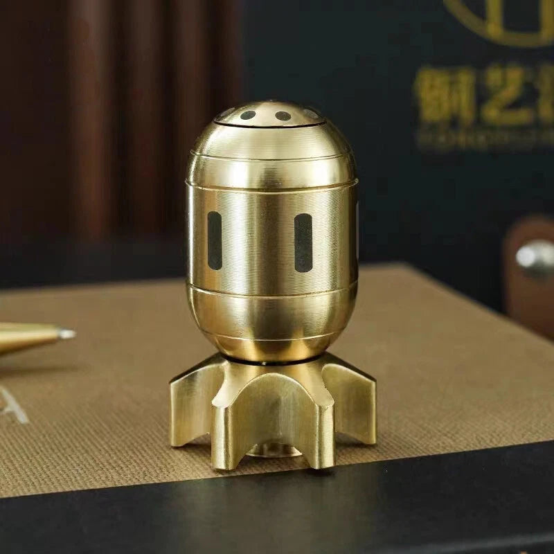 Brass Finger Spinner Hand Fidget Spinners Roler Haptic Bomb Home Decor Desk Toy 07FC0E-D4 - KOEEK