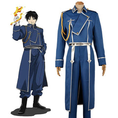 Fullmetal Alchemist Roy Mustang Cosplay Costume Army Uniform Anime Suit 07FC0E-D4 - KOEEK