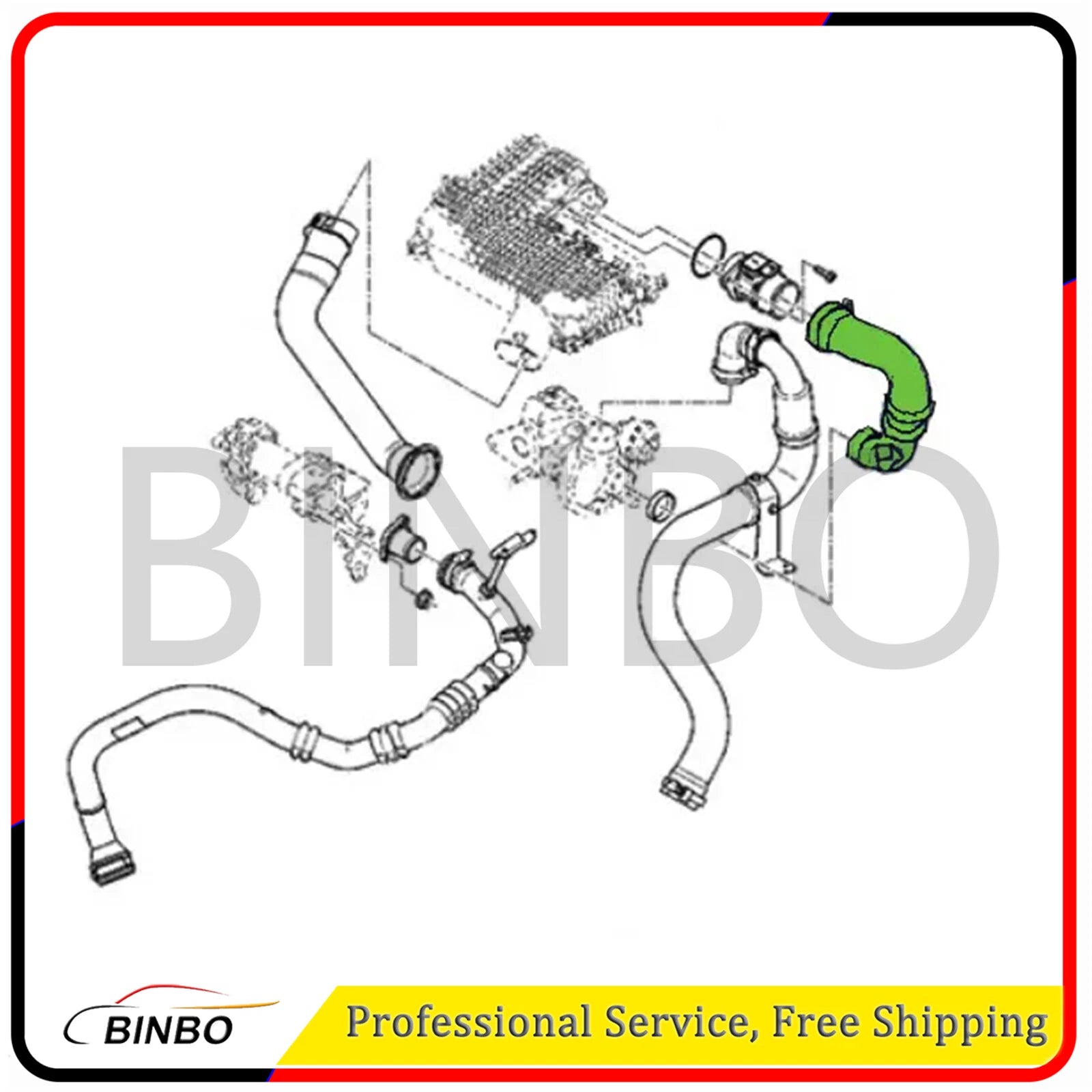 8200331958 Intercooler Turbo Hose Pipe Fit For Renault Twingo 1.5 DCI 2007-2014 07FC0E-D4 - KOEEK