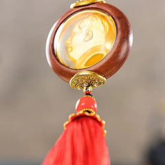 Mao Zedong Portrait High-End Car Hanging Pendant Rearview Mirror Decoration 07FC0E-D4 - KOEEK