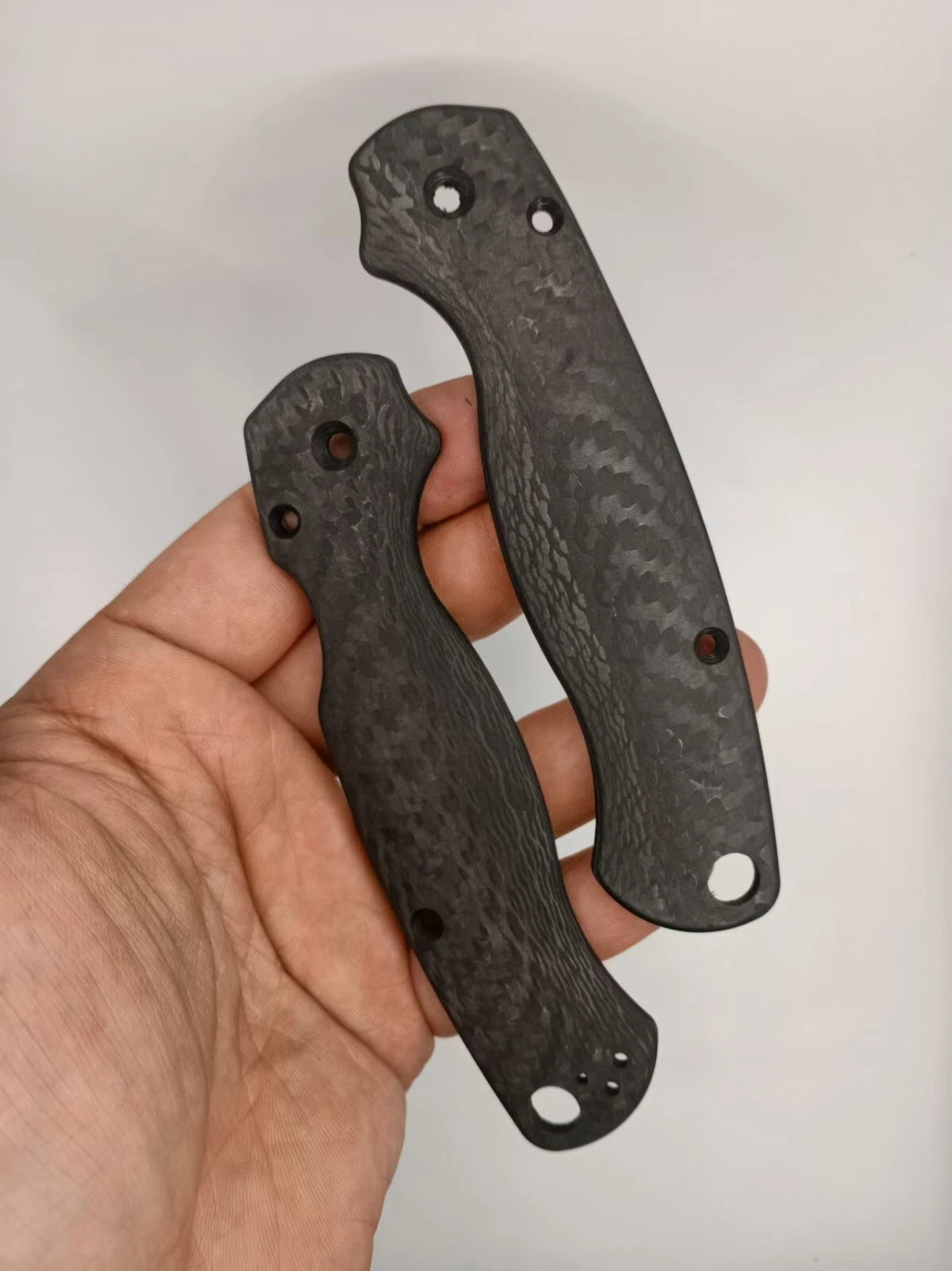 1 Pair 3k Carbon Fiber Grip Handle Scales for Spyderco Paramilitary 2 Para2 C81 07FC0E-D4 - KOEEK