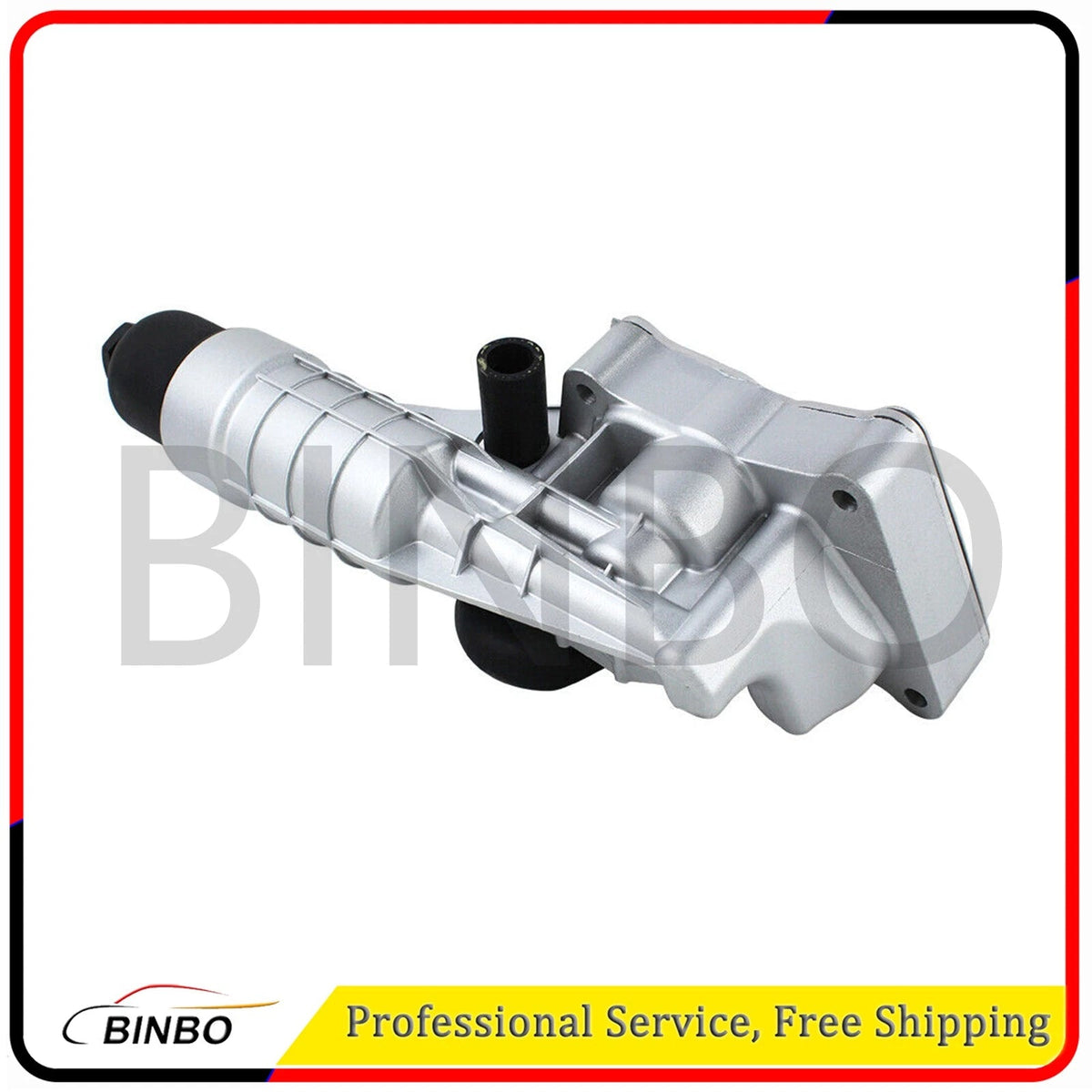 Upgrade Aluminum Engine Oil Cooler Filter Housing for Benz C250 W204 SLK250 R172 07FC0E-D4 - KOEEK