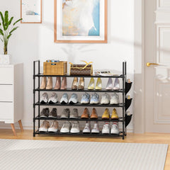 Shoe Rack 5 Tier Shoe Organizer Storage 20-25 Pairs Shoes Rack for Closet Shoes 07FC0E-D4 - KOEEK