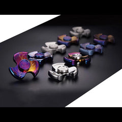 FEGVE Tri Fidget Hand Spinner Triangle Titanium Alloy Finger focus Toy EDC 07FC0E-D4 - KOEEK