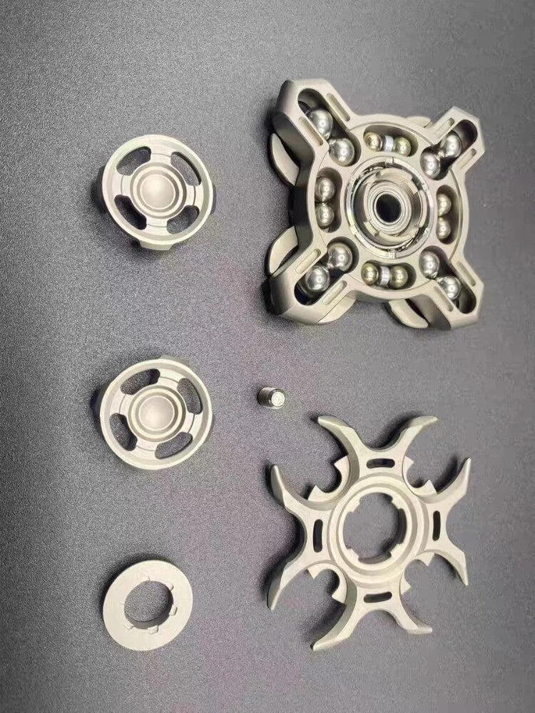 Oracle Tuning Fork EDC Fidget Spinner Double-Sided Linkage Fingertip Gyro Toy 07FC0E-D4 - KOEEK